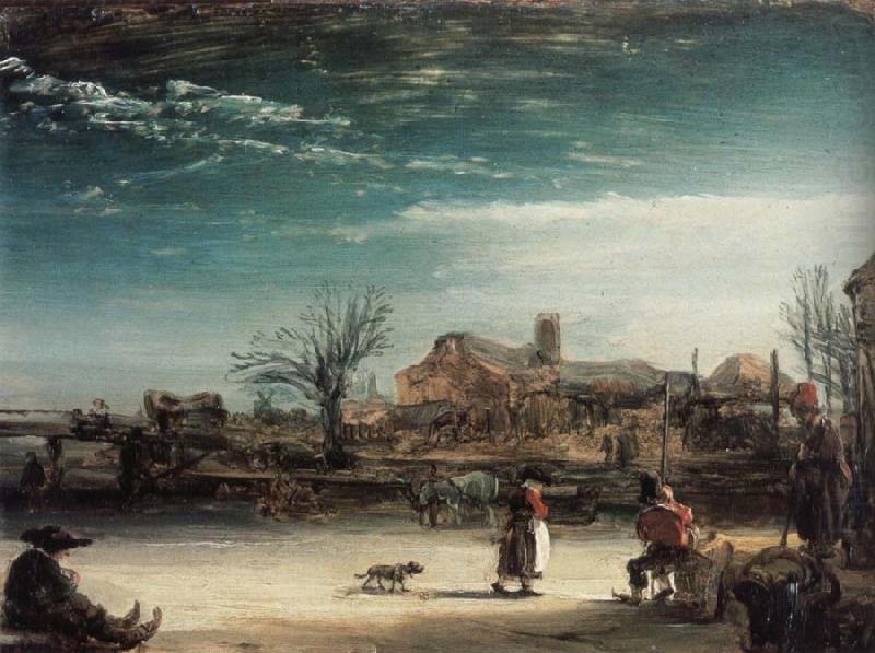 Winter Landscape, REMBRANDT Harmenszoon van Rijn